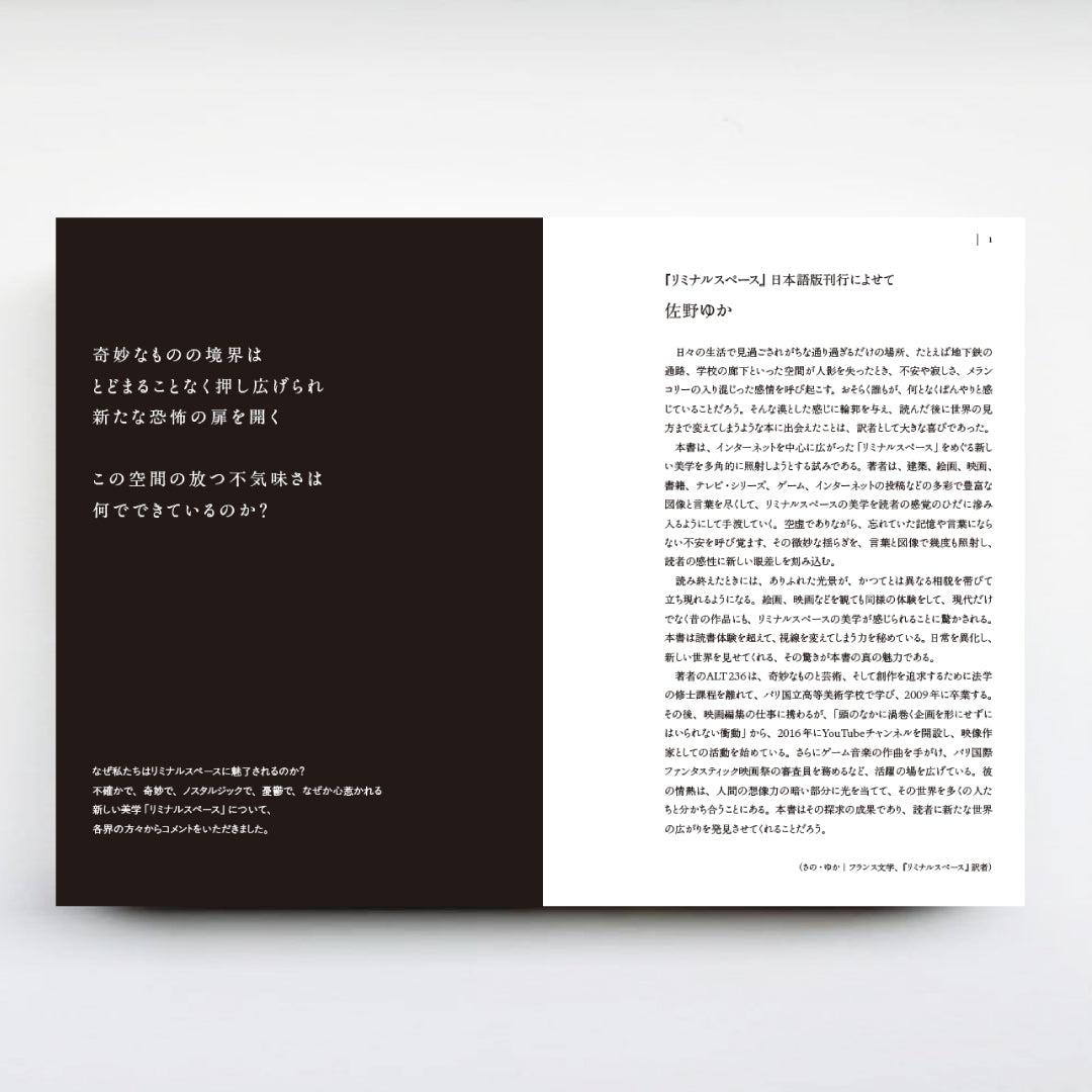 【特典冊子付】リミナルスペース　新しい恐怖の美学